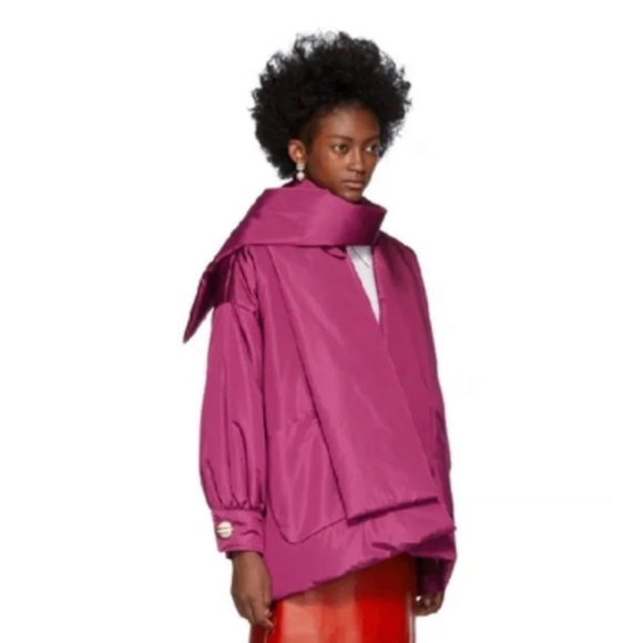 Gucci Fuchsia Satin Women's Jacket - Picture 6 of 12